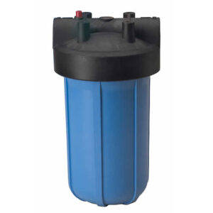 150237 10" Pentek Big Blue Filter Housing w/ 1" Ports & Pressure Release (Accepts 10" x 4.5" Cartridges)