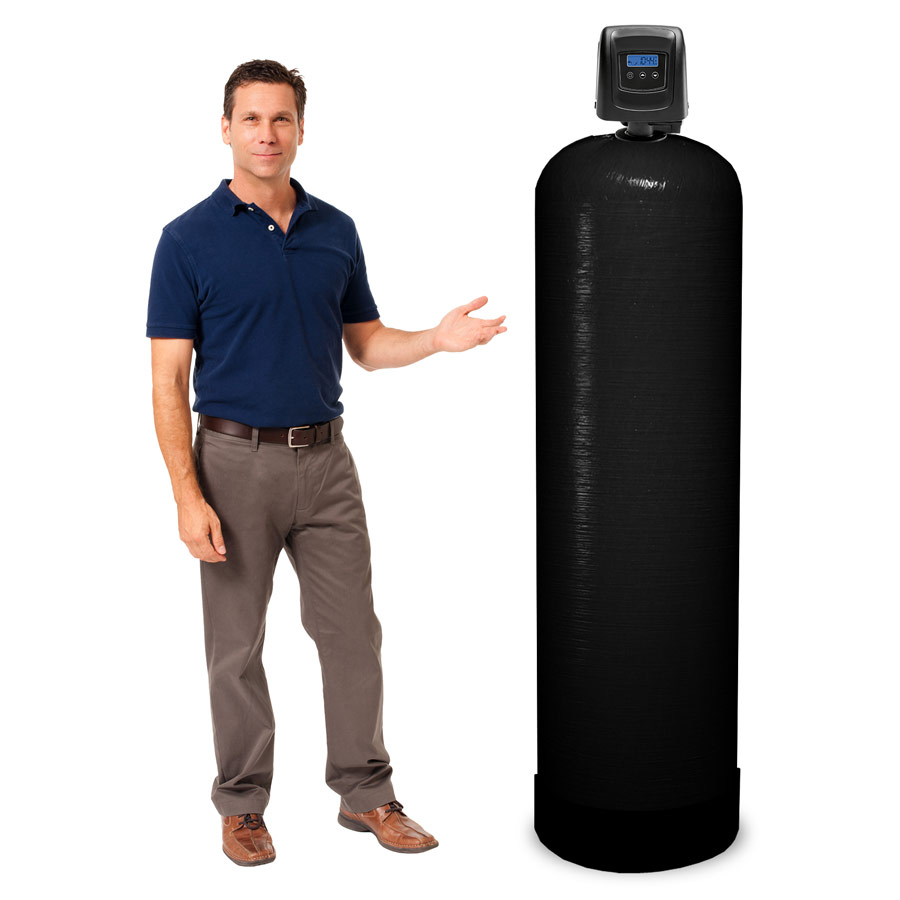 Large Home Backwashing Whole House Carbon Water Filter, 16-20 Gallons Per Minute (4 Cu. Ft.)