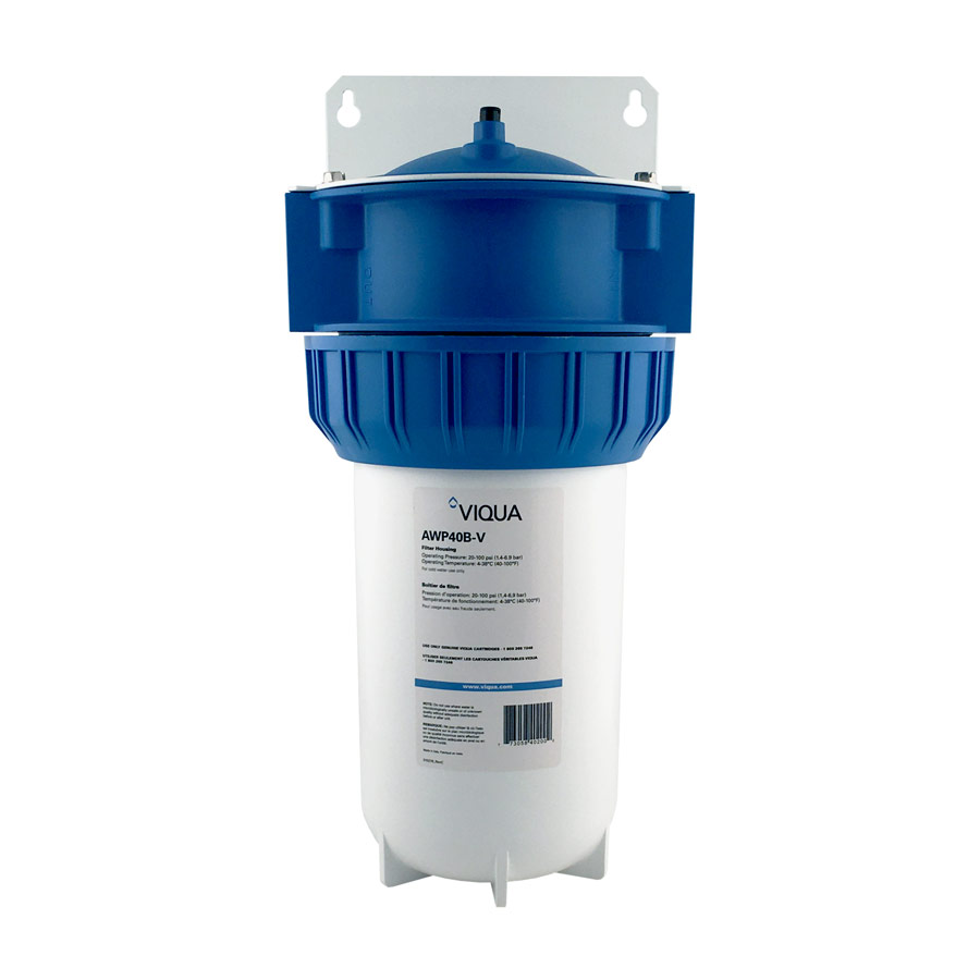 UV Viqua Full Flow/BB Filter Housing: 10" x 4-1/2" w/ Integrated Bracket, Wrench, & 1" Ports