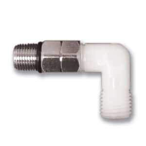 Jaco Style 1/8" x 1/4" Fixed Elbow with Stainless Steel Check Valve