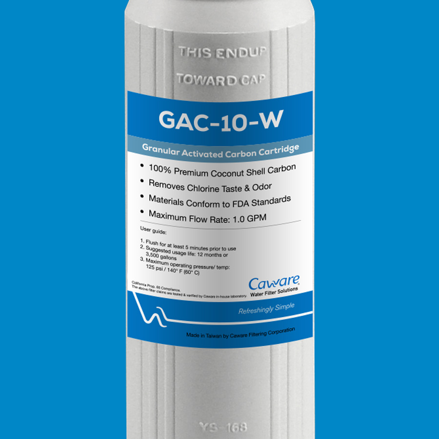 10" x 2-1/2" Granular Activated Carbon (GAC) Water Filter - Image 2