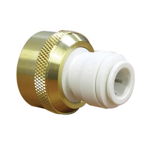 John Guest Brass 3/4" Garden Hose x 3/8" Tube Female Adaptor