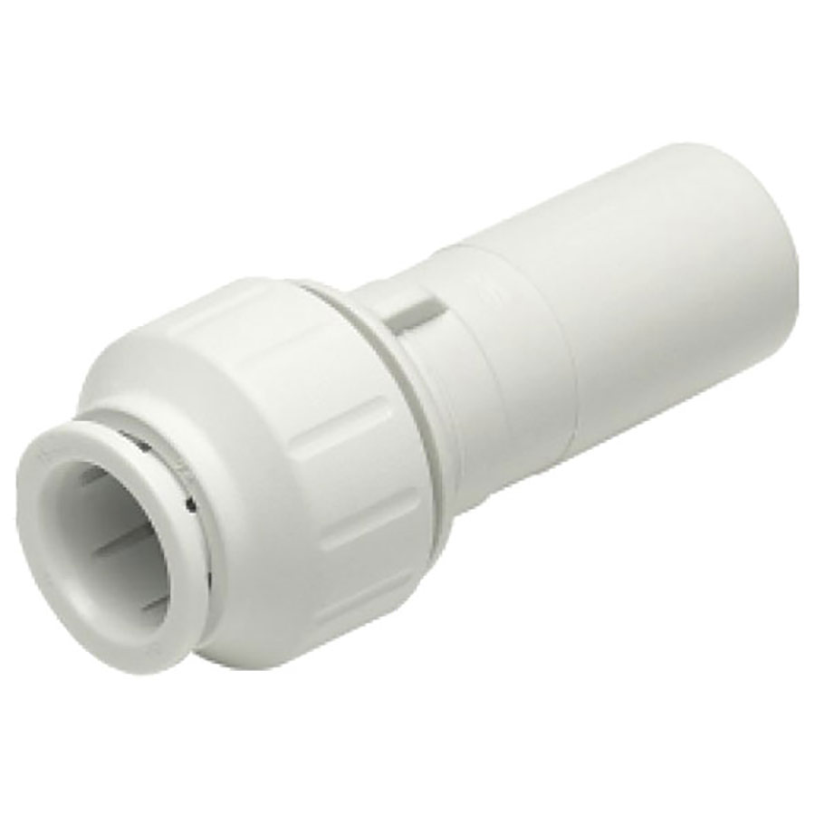 John Guest 1" x 3/4" CTS Reducer (White Polypropylene)