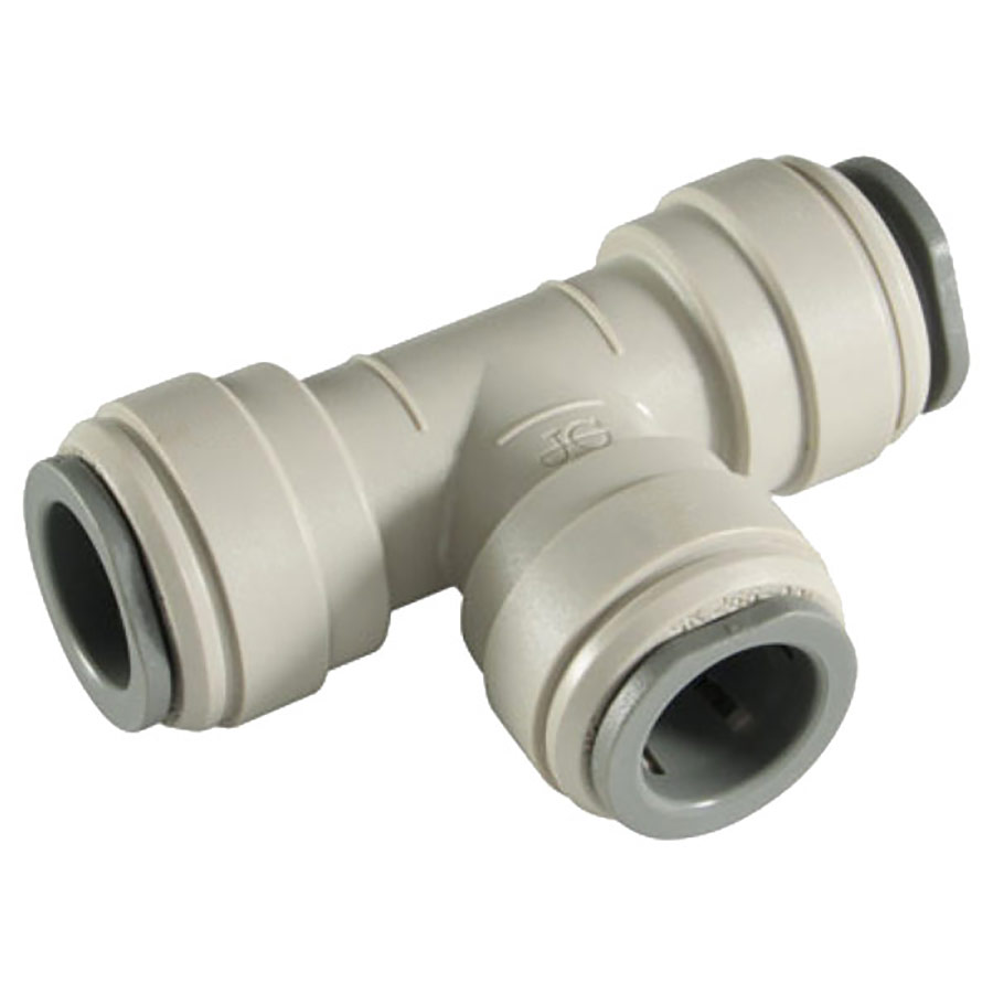 John Guest 1/4" x 1/4" x 1/4" Union Tee (Acetal)
