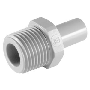 John Guest 3/8" Tube x 1/4" NPTF Stem Adaptor