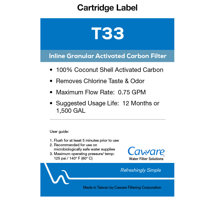 T33 Inline Granular Activated Carbon Filter - Image 2