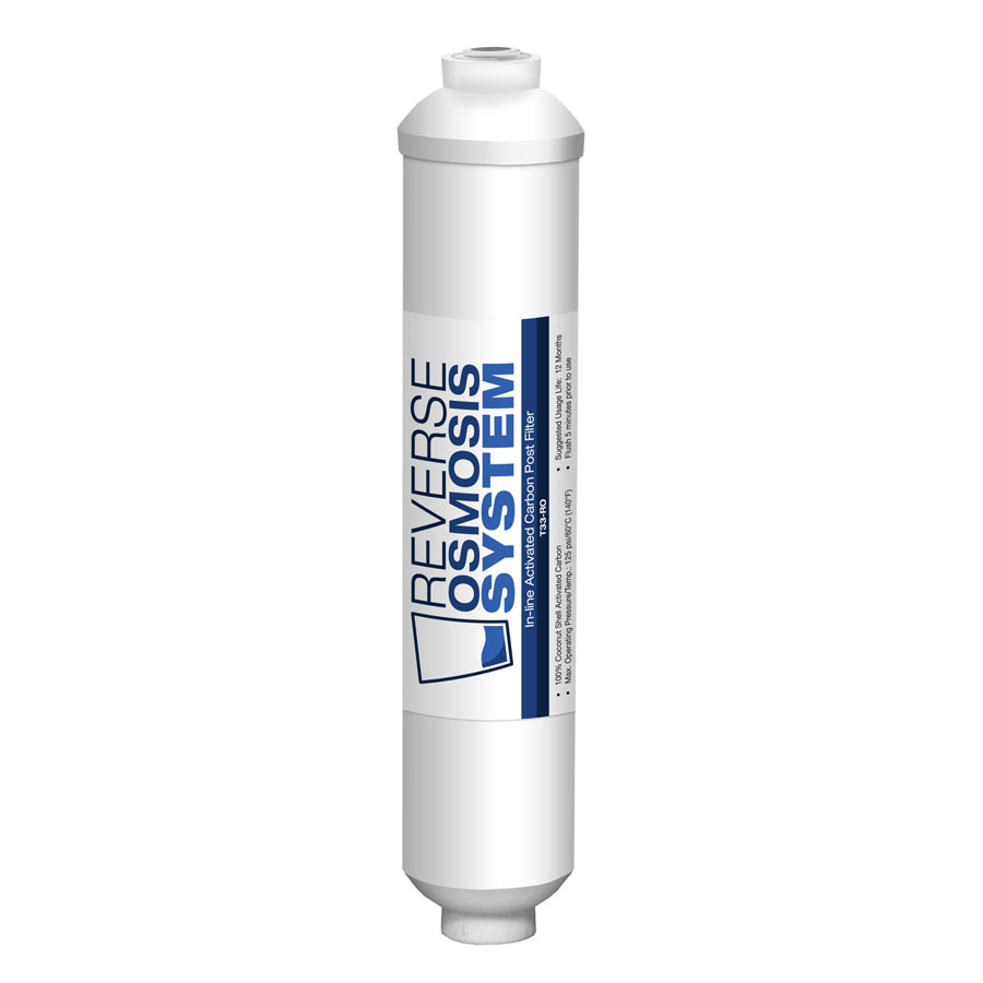 T33-RO Inline Post Carbon Filter for RO Systems, CA Ware