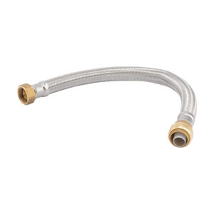 SharkBite 3/4" x 3/4" 18" Stainless Steel Braided Water Heater Connector, FIP