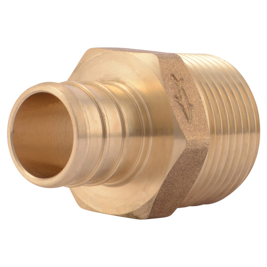 3/4" x 3/4" MNPT-Threaded SharkBite PEX Male Adaptor, Lead-Free
