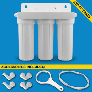 Triple Stage Inline Under-sink Filter System (H2O UCF-03-38-JG)