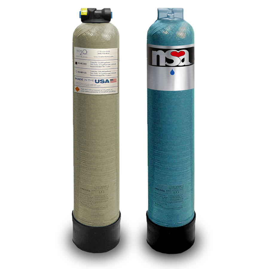 H2O WHR300 Whole House Filtration System Replacement Tank for NSA 300H with 3/4" Ports (6" x 35") - Image 2