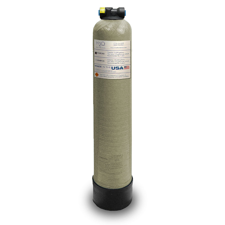 H2O WHR300 Whole House Filtration System Replacement Tank for NSA 300H with 3/4" Ports (6" x 35")